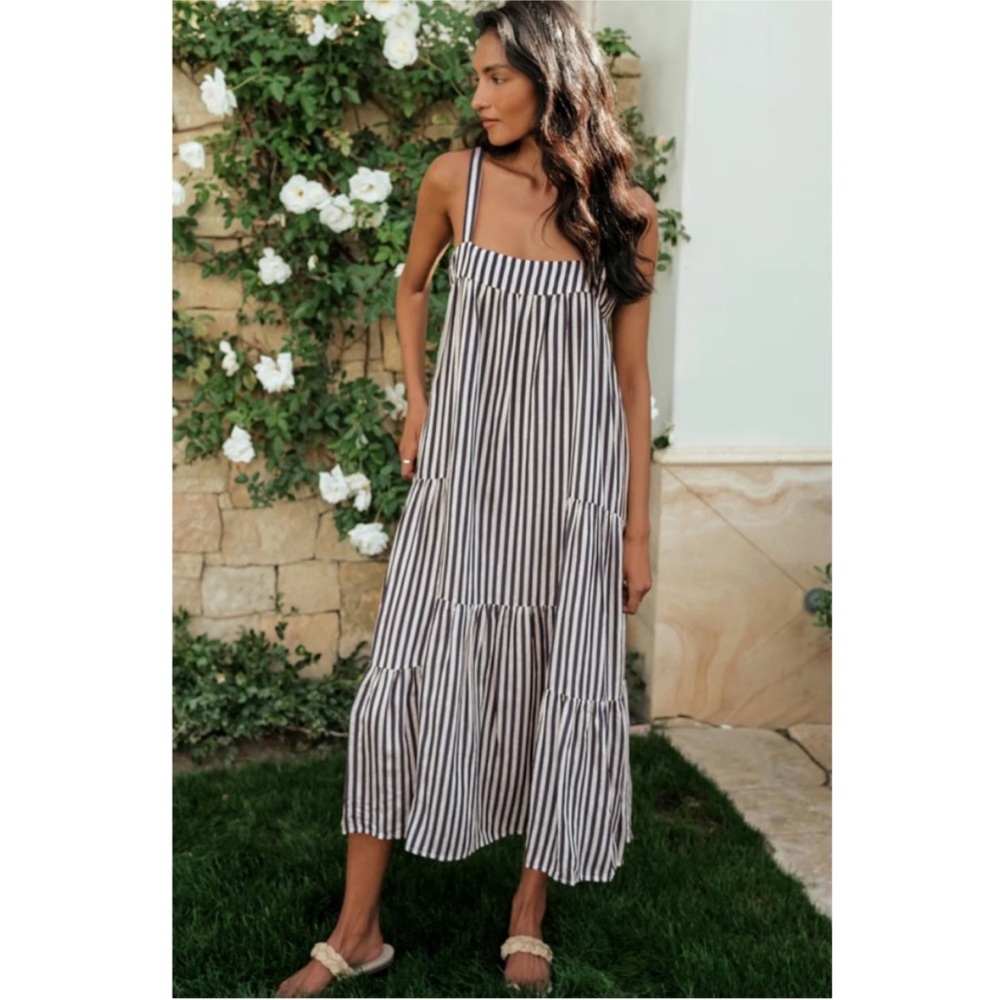 Jenni Kayne Summer Dress in Ink Stripe | XXL | EUC